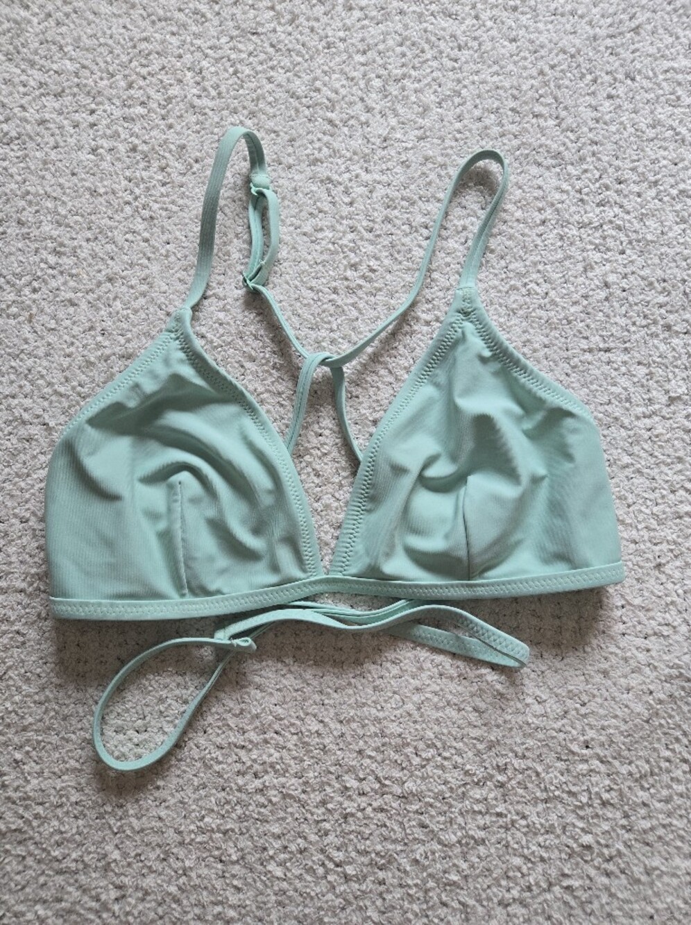 Prana Mint Triangle Bikini Top